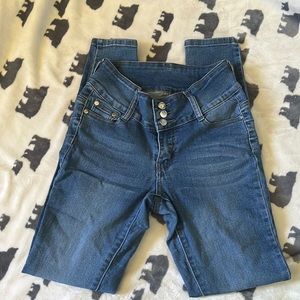 Mid wash High waisted jeans